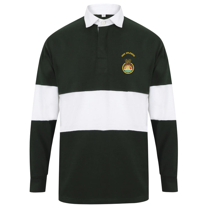 HMS Splendid Long Sleeve Panelled Rugby Shirt