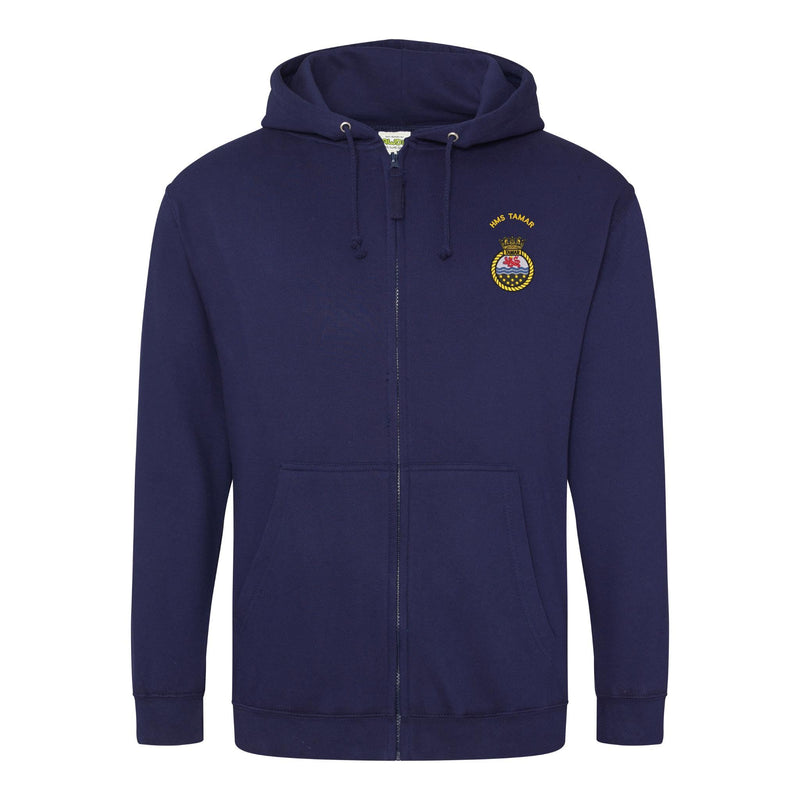 HMS Tamar Zipped Hoodie