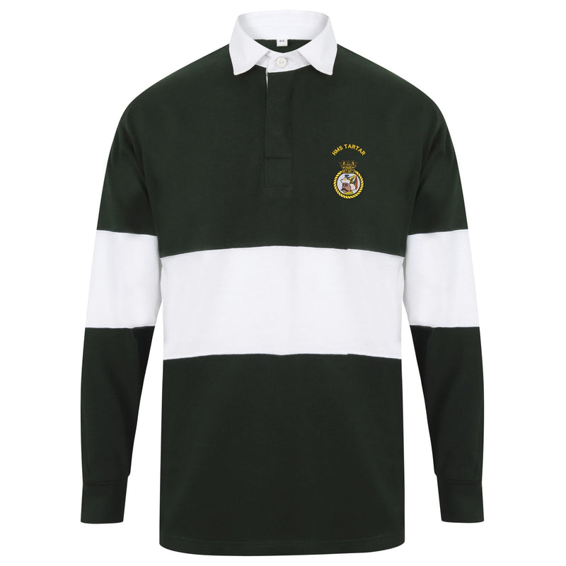 HMS Tartar Long Sleeve Panelled Rugby Shirt