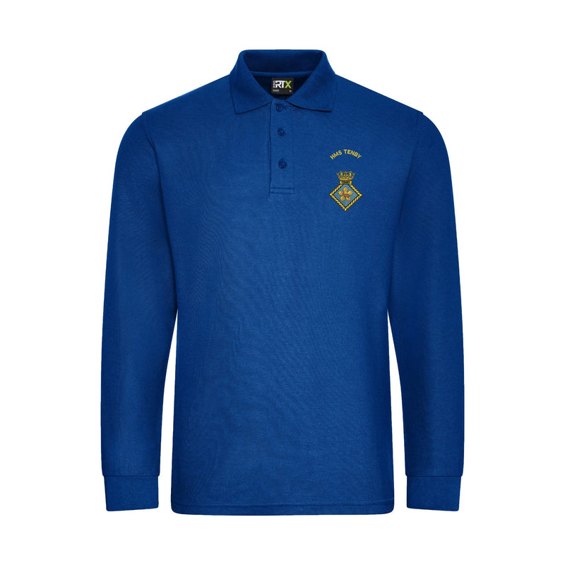 HMS Tenby Long Sleeve Polo Shirt
