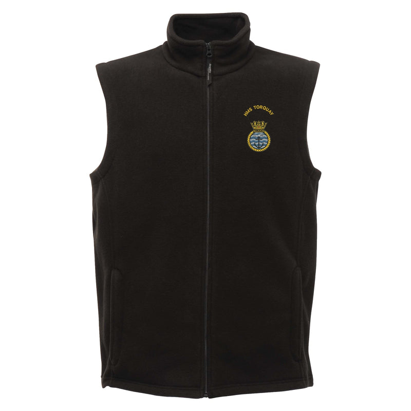 HMS Torquay Regatta Fleece Bodywarmer
