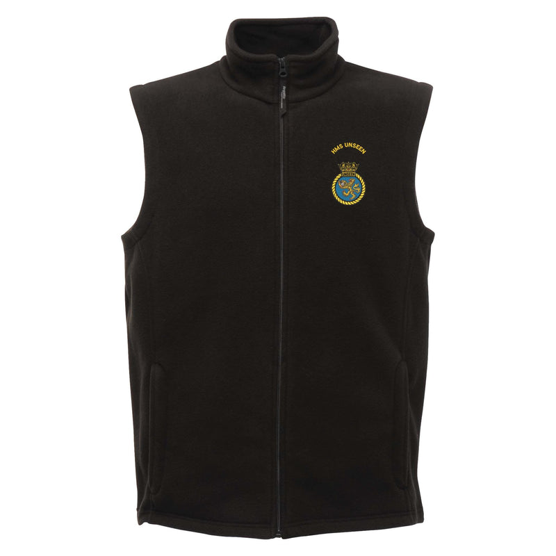 HMS Unseen Regatta Fleece Bodywarmer