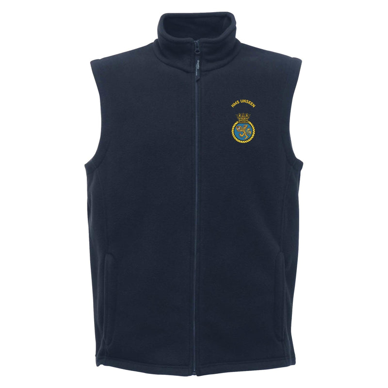HMS Unseen Regatta Fleece Bodywarmer