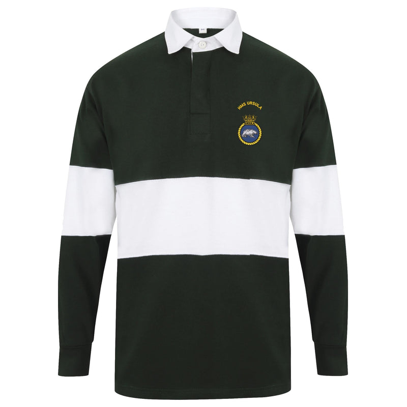 HMS Ursula Front Row Long Sleeve Panelled Rugby Shirt