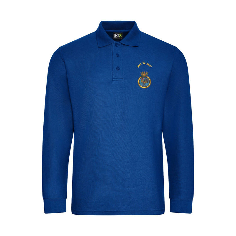 HMS Valiant Long Sleeve Polo Shirt