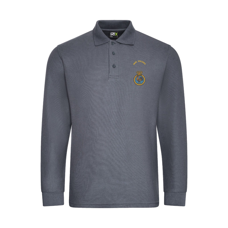 HMS Valiant Long Sleeve Polo Shirt
