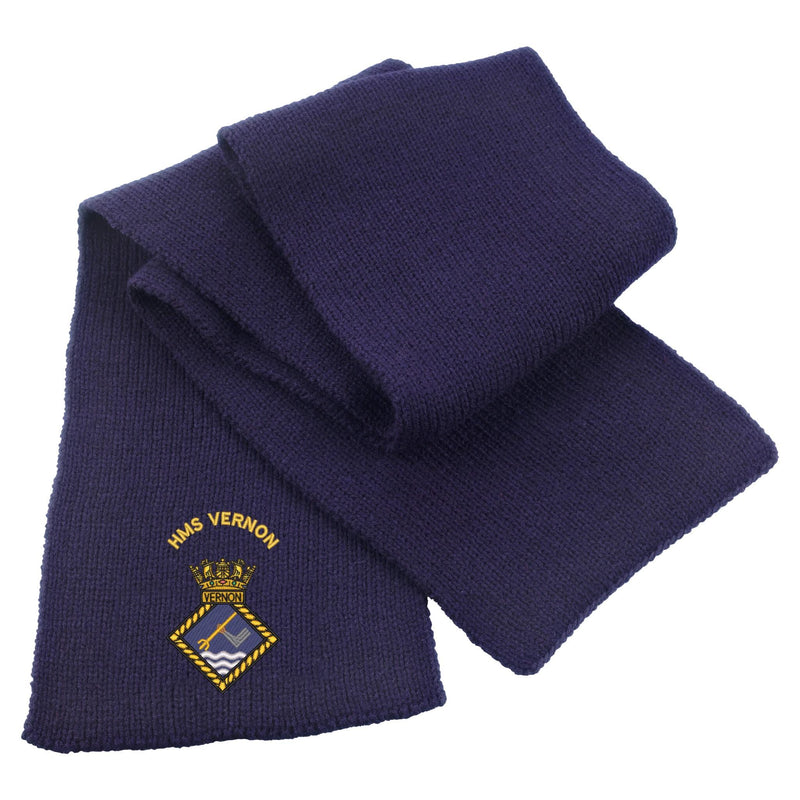 HMS Vernon Heavy Knit Scarf