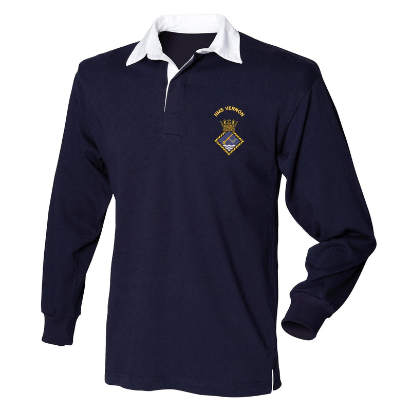 HMS Vernon Long Sleeve Rugby Shirt