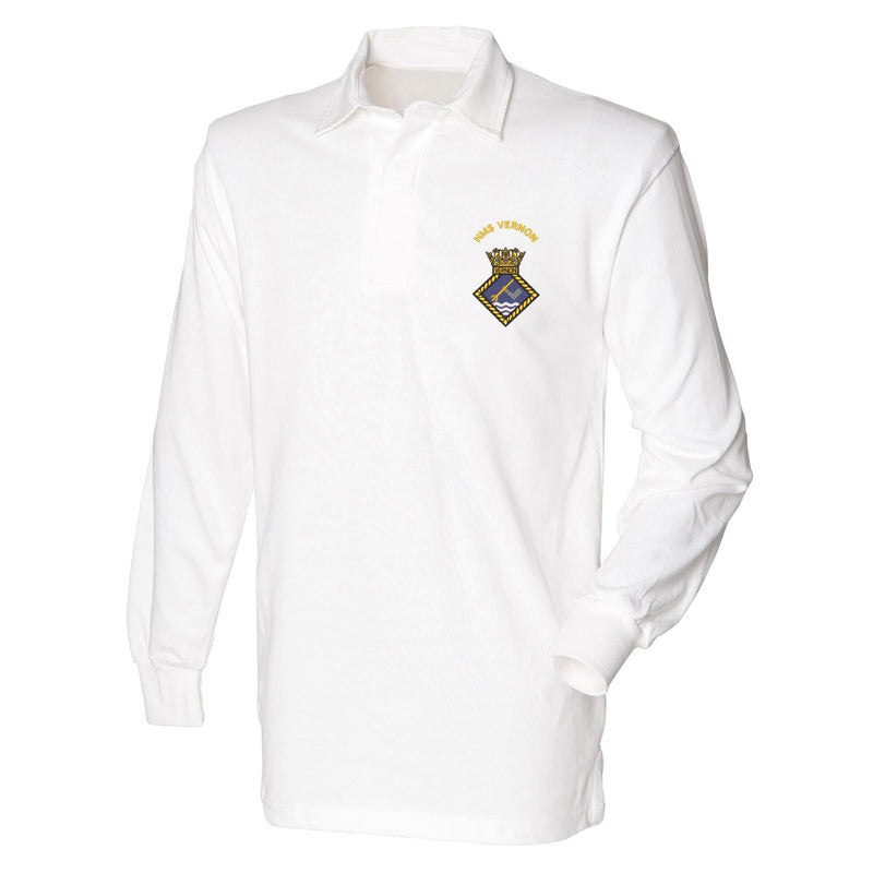 HMS Vernon Long Sleeve Rugby Shirt