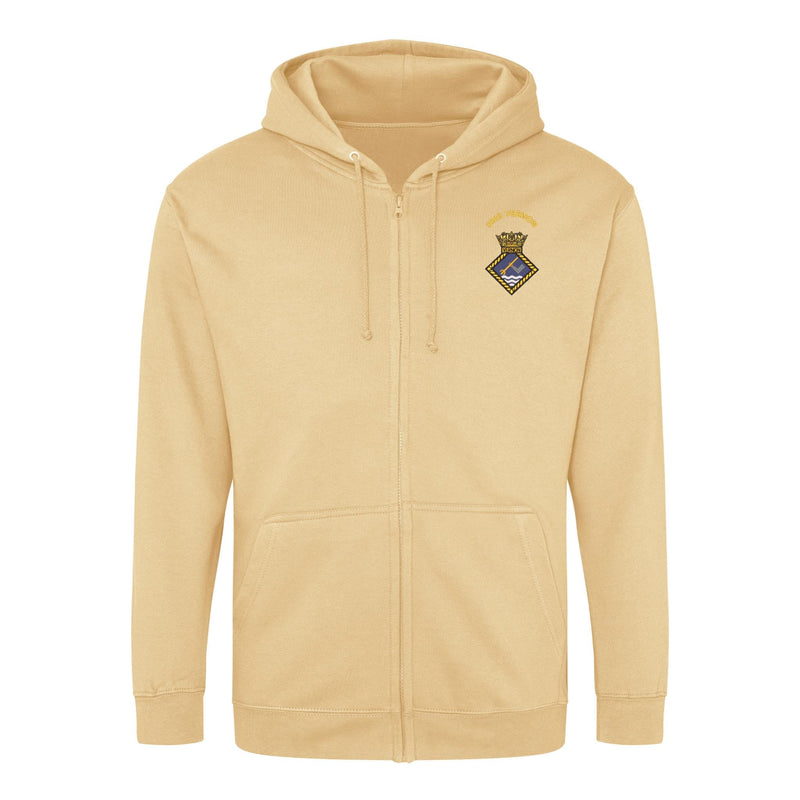HMS Vernon Zipped Hoodie