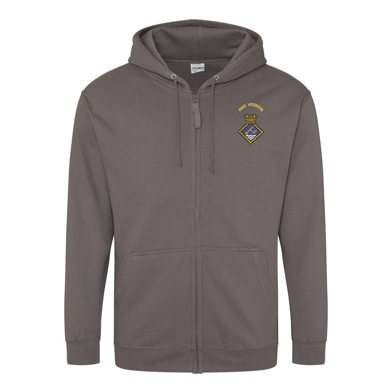 HMS Vernon Zipped Hoodie