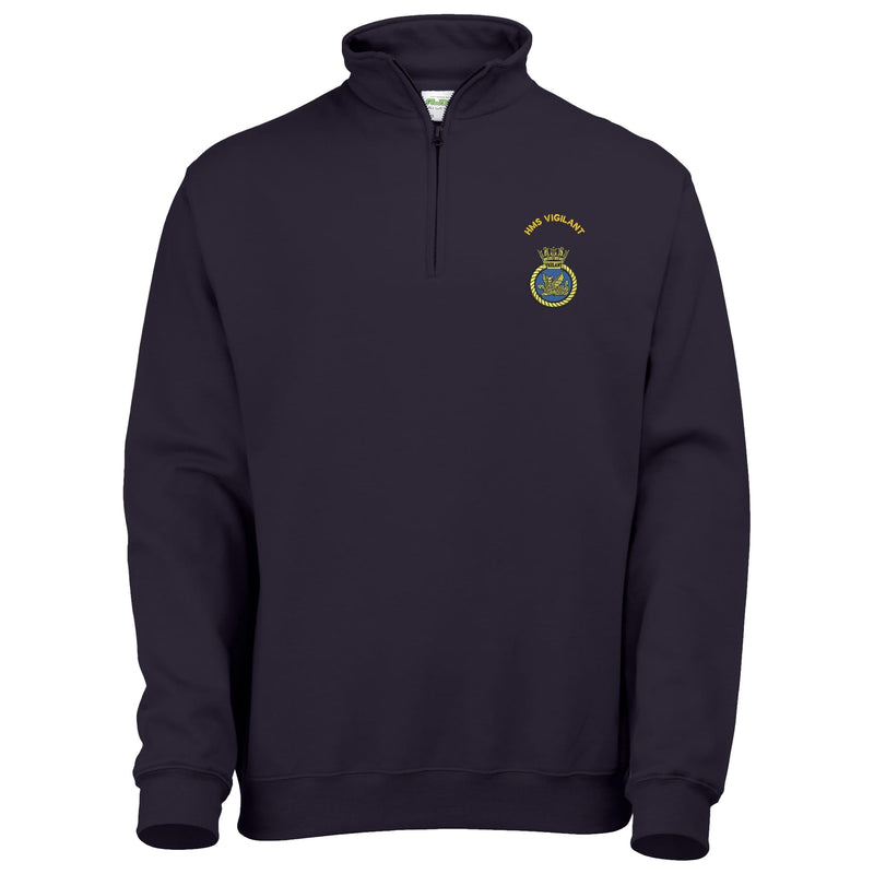 HMS Vigilant Quarter Zip Sweatshirt