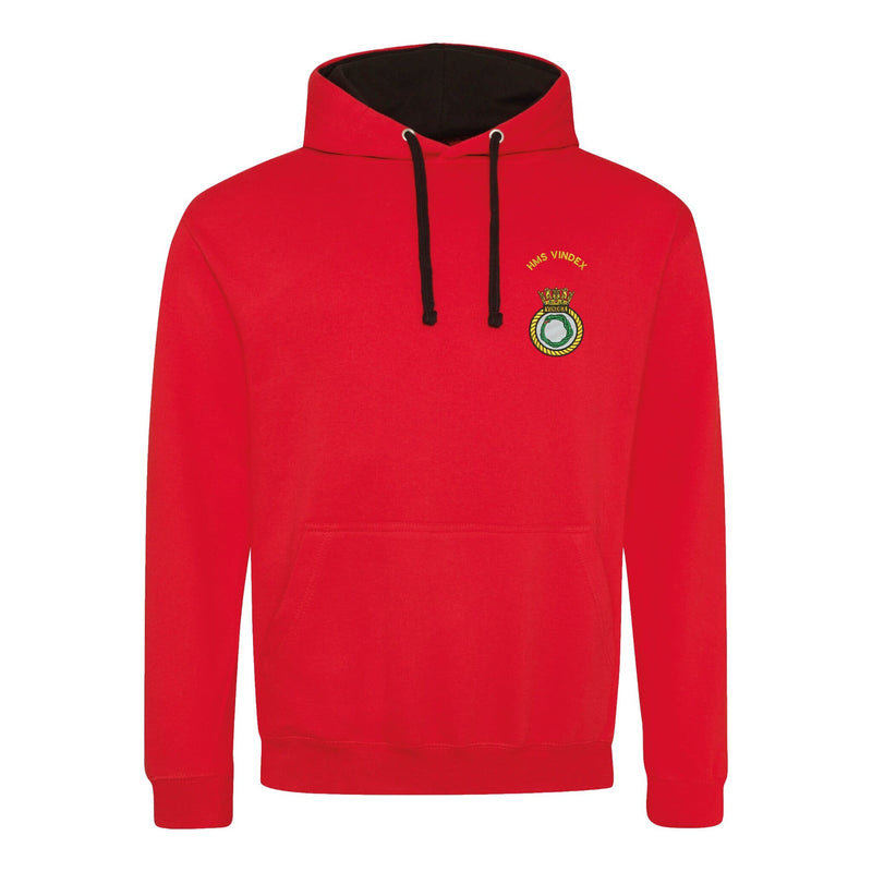 HMS Vindex Varsity Contrast Hoodie