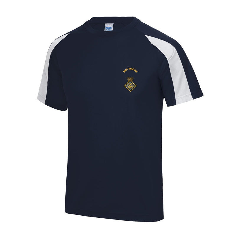HMS Vulcan Contrast Polyester T-Shirt