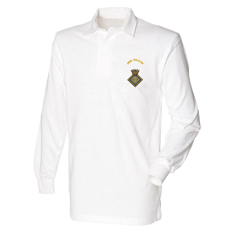 HMS Vulcan Front Row Long Sleeve Rugby Shirt