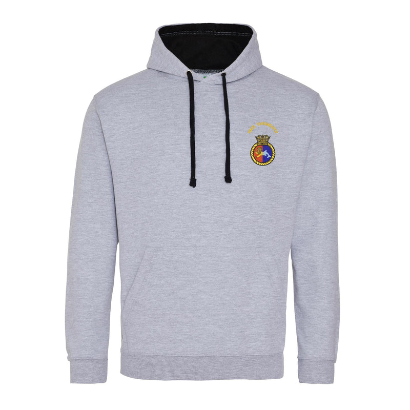 HMS Yarmouth Varsity Contrast Hoodie