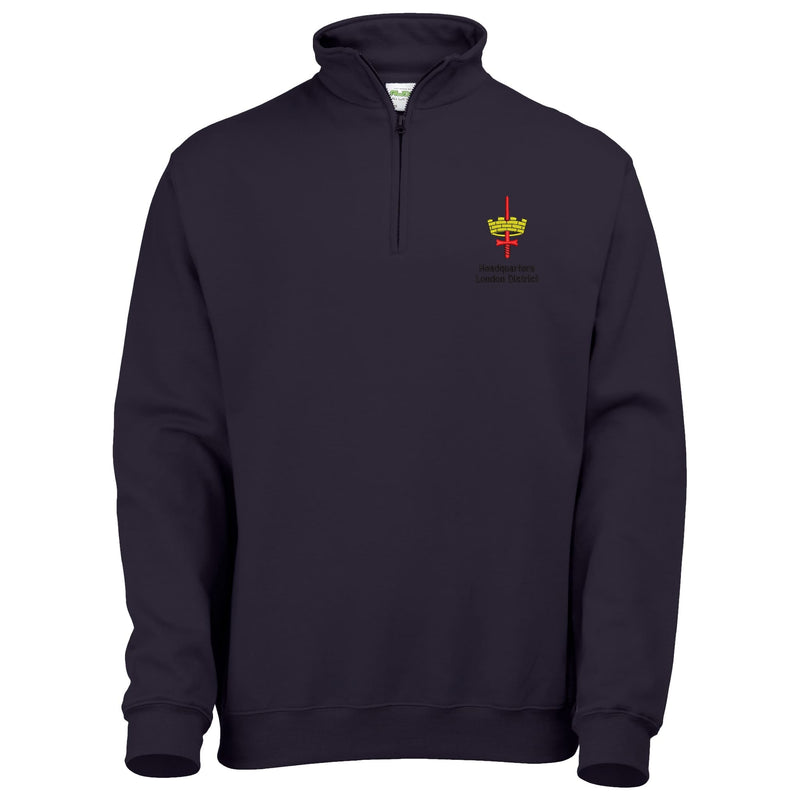 HQ London District Quarter Zip Sweatshirt