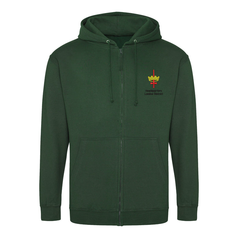 HQ London District Zipped Hoodie