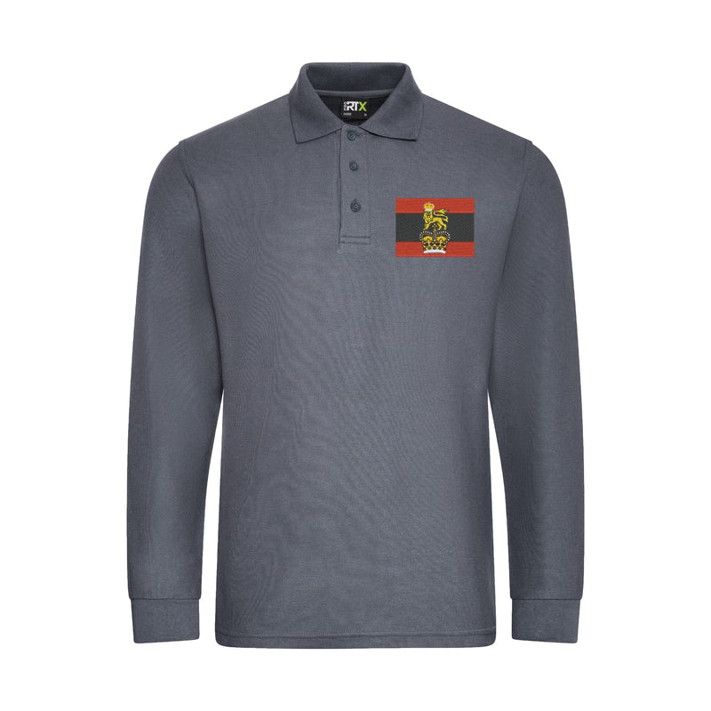 Headquarters of HQ Home Command Long Sleeve Polo Shirt