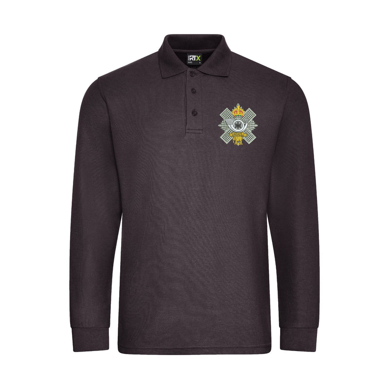Highland Light Infantry Long Sleeve Polo Shirt