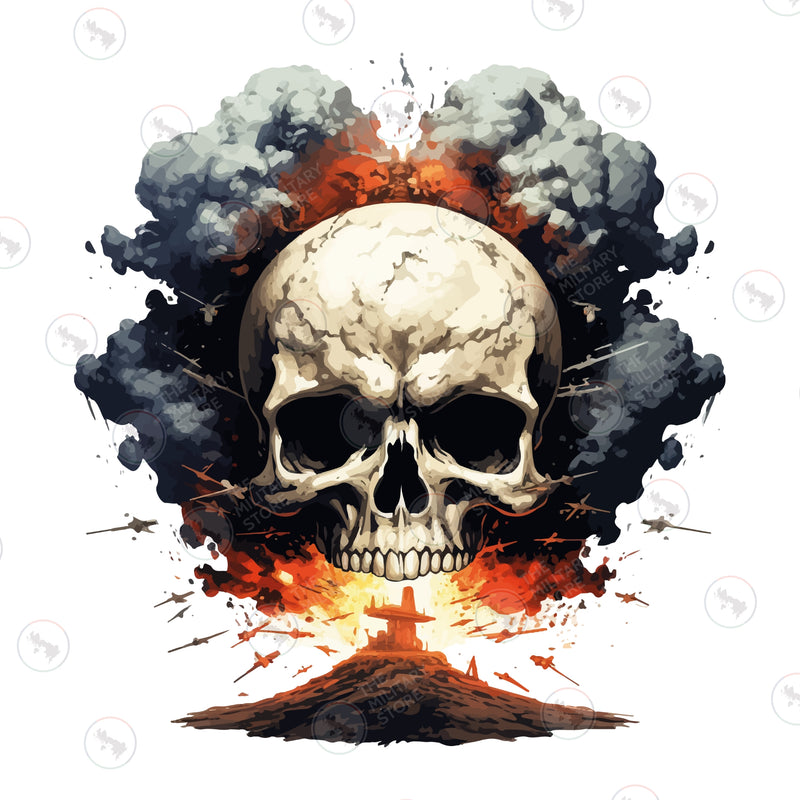 Mushroom Cloud Printed T-Shirt