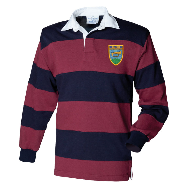 Imjin Company Front Row Sewn Stripe Long Sleeve Rugby Shirt
