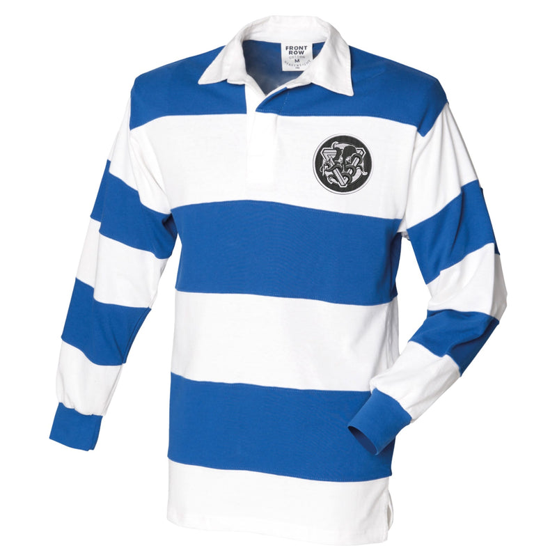 Information Operations (Info Op) Front Row Sewn Stripe Long Sleeve Rugby Shirt