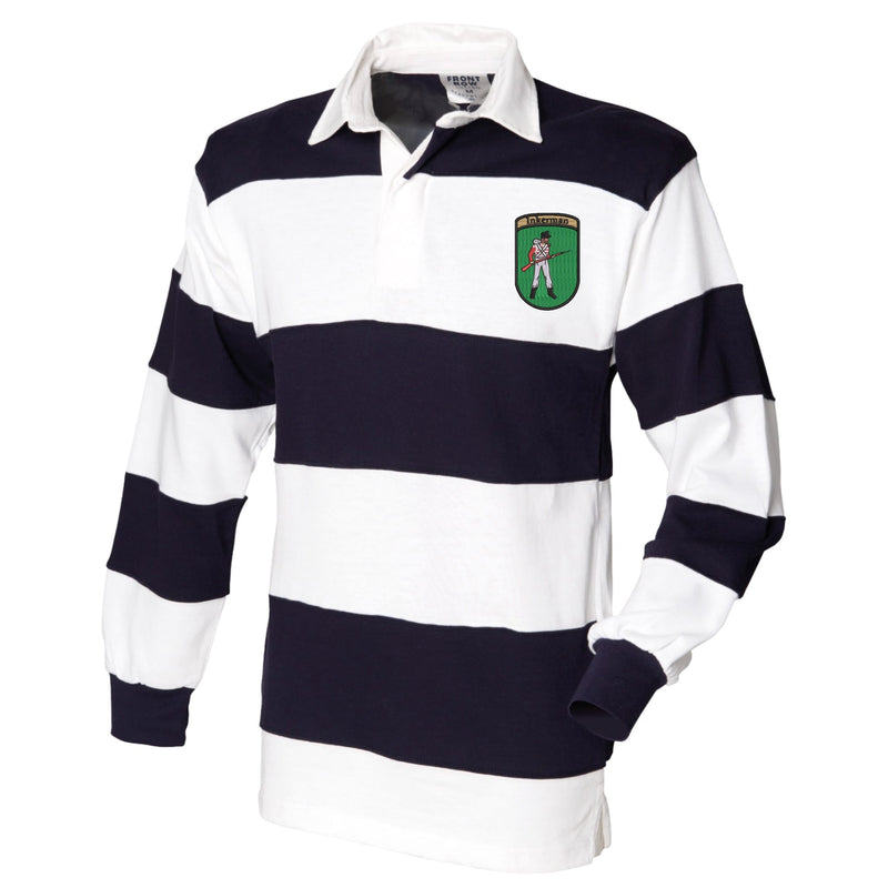 Inkerman Front Row Sewn Stripe Long Sleeve Rugby Shirt