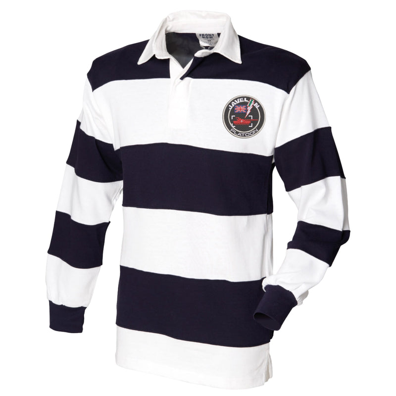 Javelin Platoon Front Row Sewn Stripe Long Sleeve Rugby Shirt