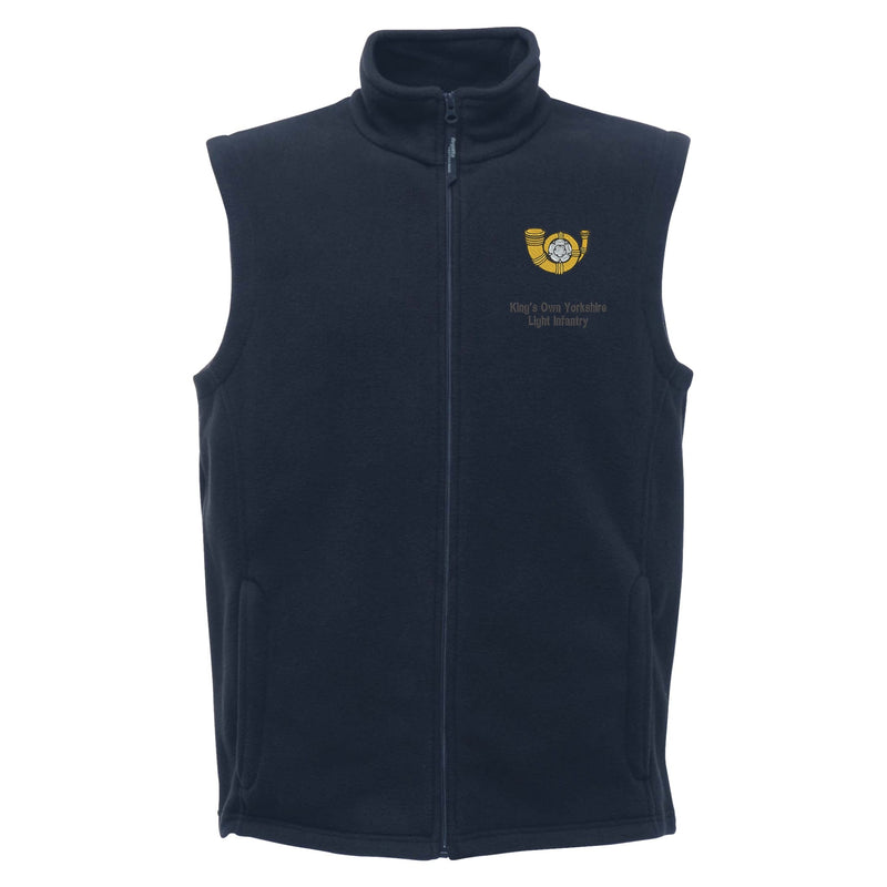 Kings Own Yorkshire Light Infantry Regatta Fleece Bodywarmer