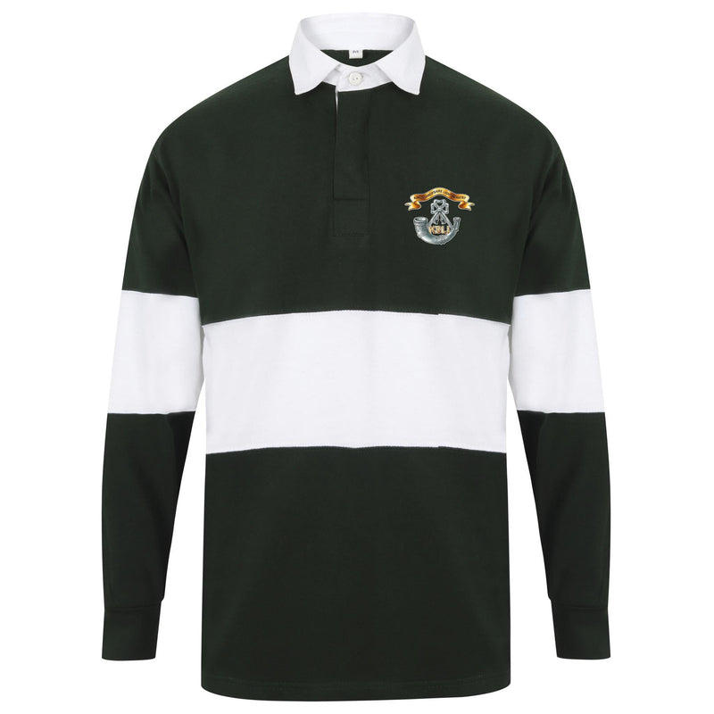 King's Shropshire Light Infantry Long Sleeve Panelled Rugby Shirt