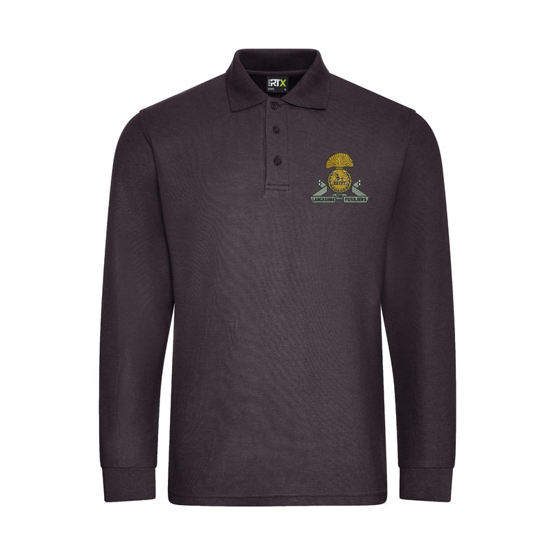 Lancashire Fusiliers Long Sleeve Polo Shirt