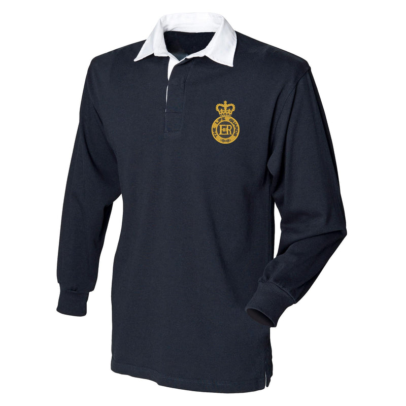 Life Guards Cap Badge Front Row Long Sleeve Rugby Shirt