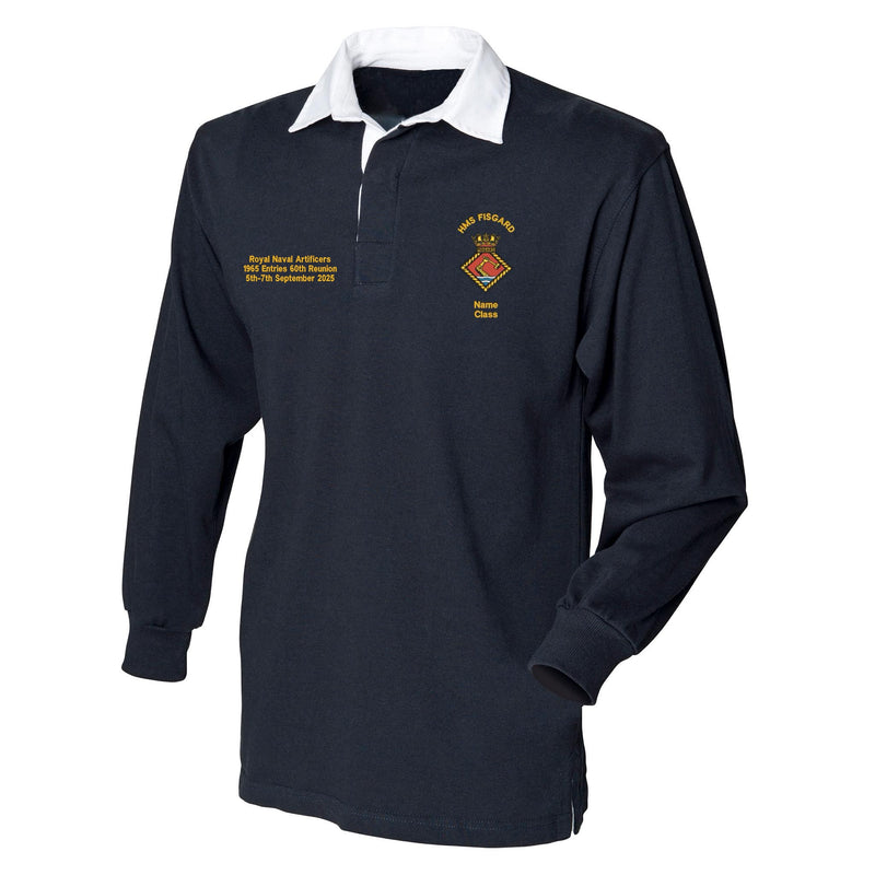 HMS Fisgard Long Sleeve Rugby Shirt - Royal Navy Artificers Reunion 2025