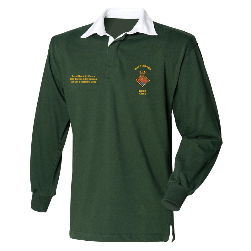 HMS Fisgard Long Sleeve Rugby Shirt - Royal Navy Artificers Reunion 2025