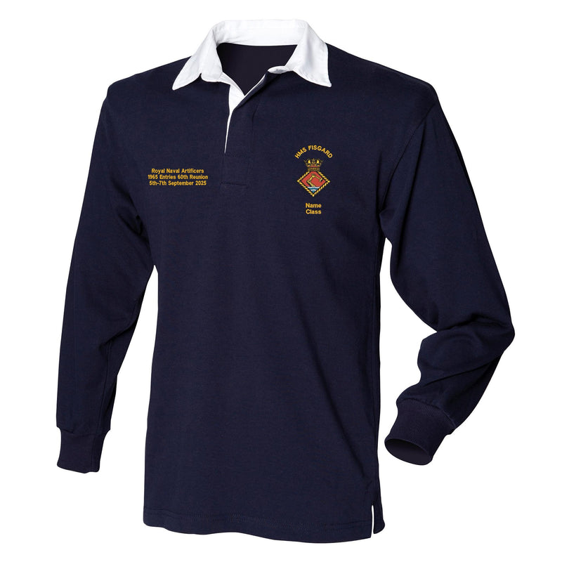 HMS Fisgard Long Sleeve Rugby Shirt - Royal Navy Artificers Reunion 2025