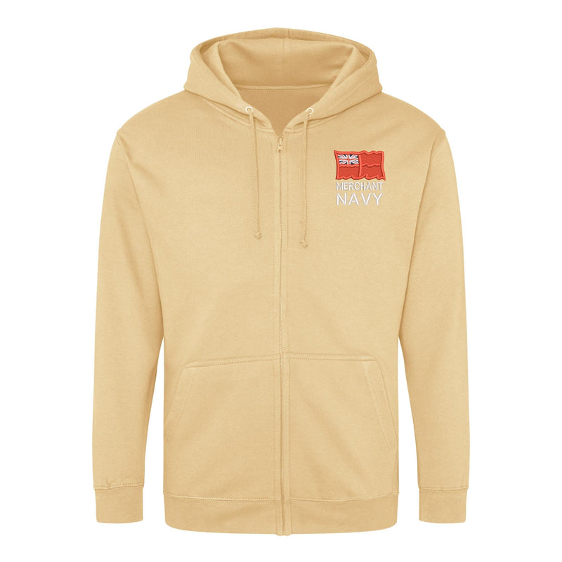Merchant Navy Zipped Hoodie