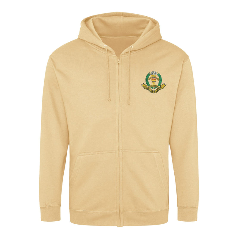 Middlesex Regiment Zipped Hoodie
