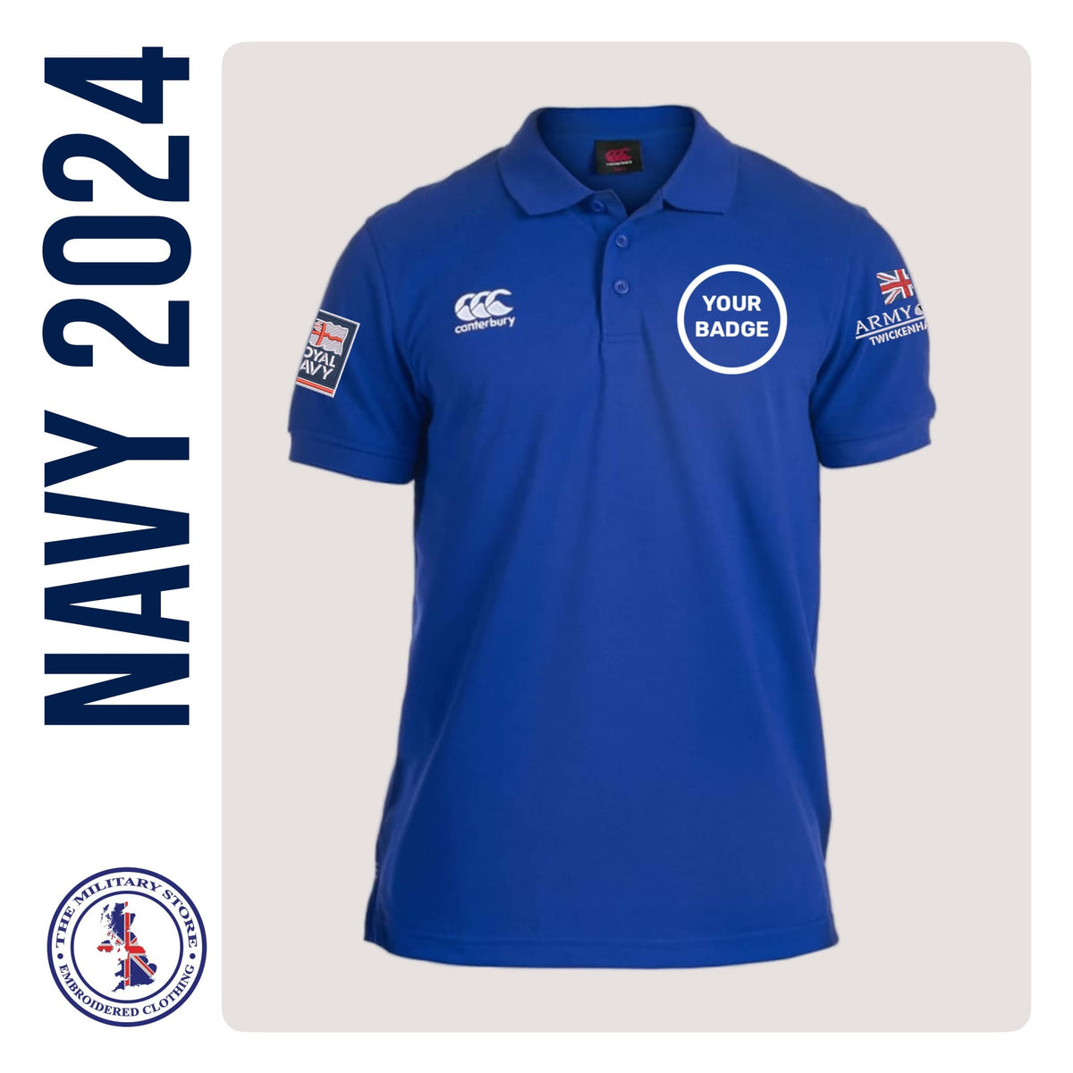 Royal Navy Canterbury Rugby Polo Army v Navy 2024 — The Military Store