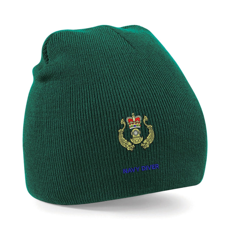 Navy Diver Beanie Hat