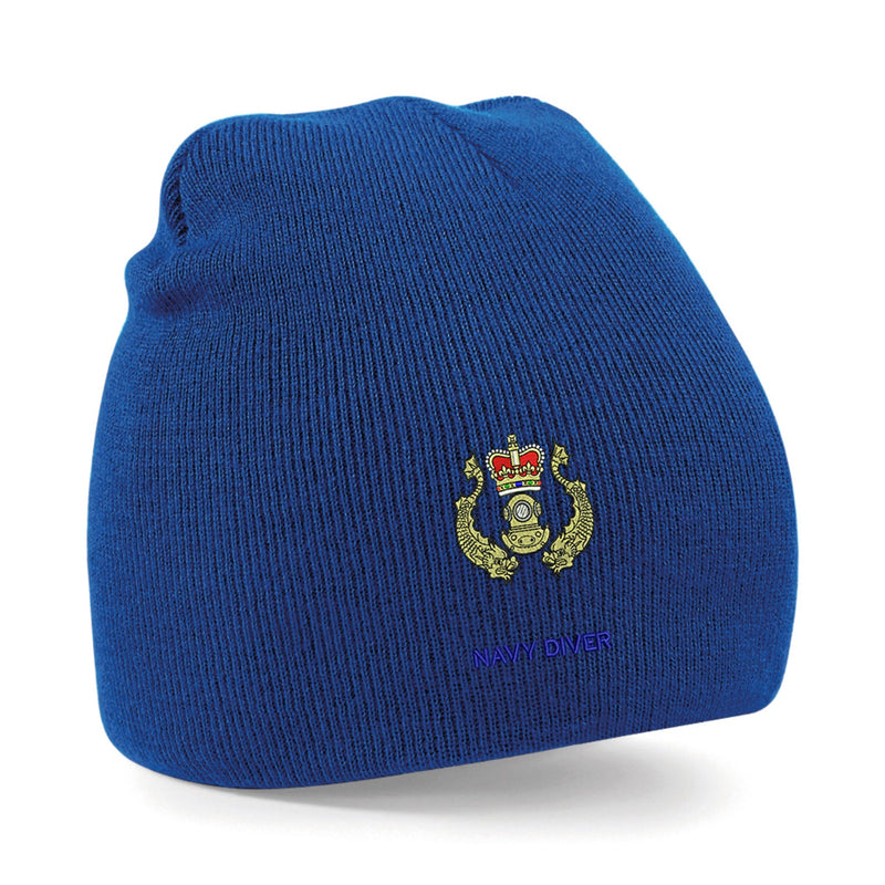Navy Diver Beanie Hat