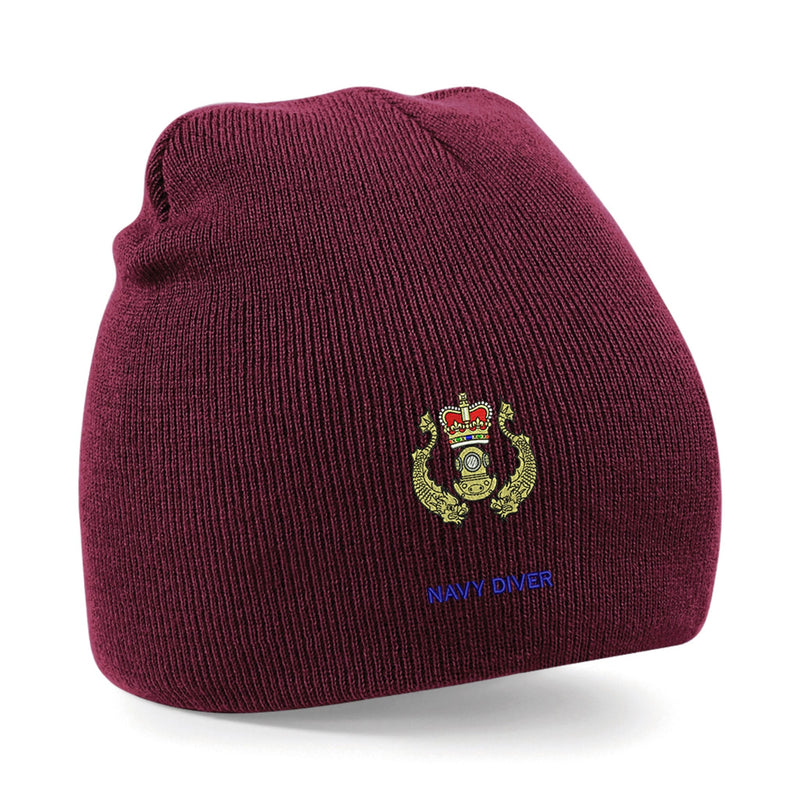 Navy Diver Beanie Hat