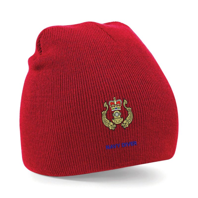 Navy Diver Beanie Hat