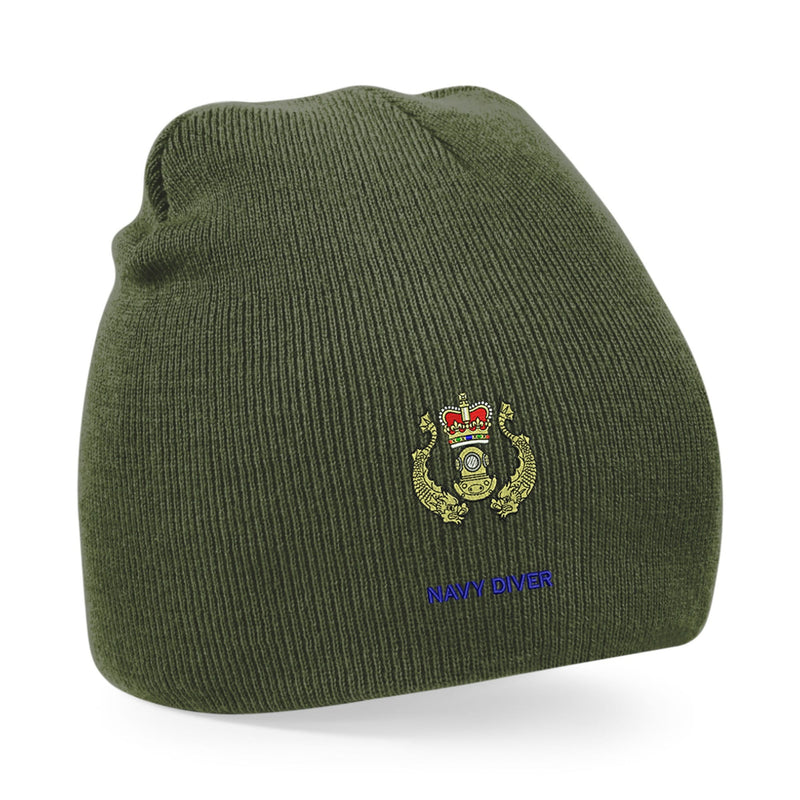 Navy Diver Beanie Hat
