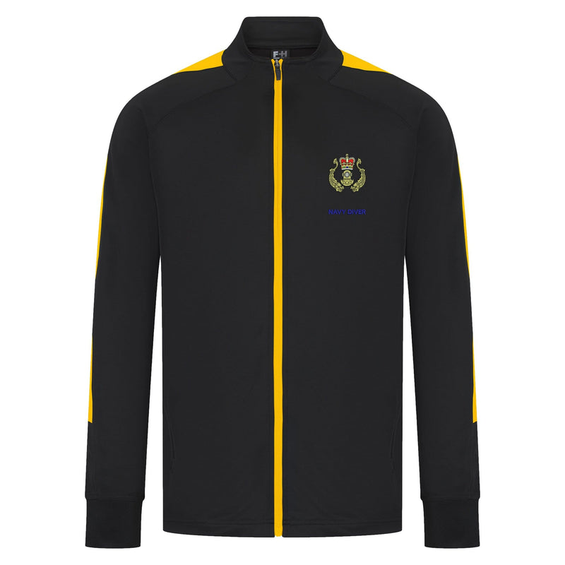 Navy Diver Knitted Tracksuit Top