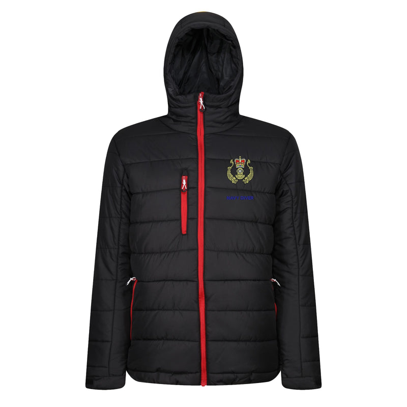 Navy Diver Regatta Thermal Hooded Jacket