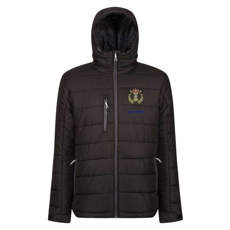 Navy Diver Regatta Thermal Hooded Jacket