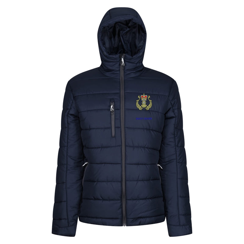 Navy Diver Regatta Thermal Hooded Jacket
