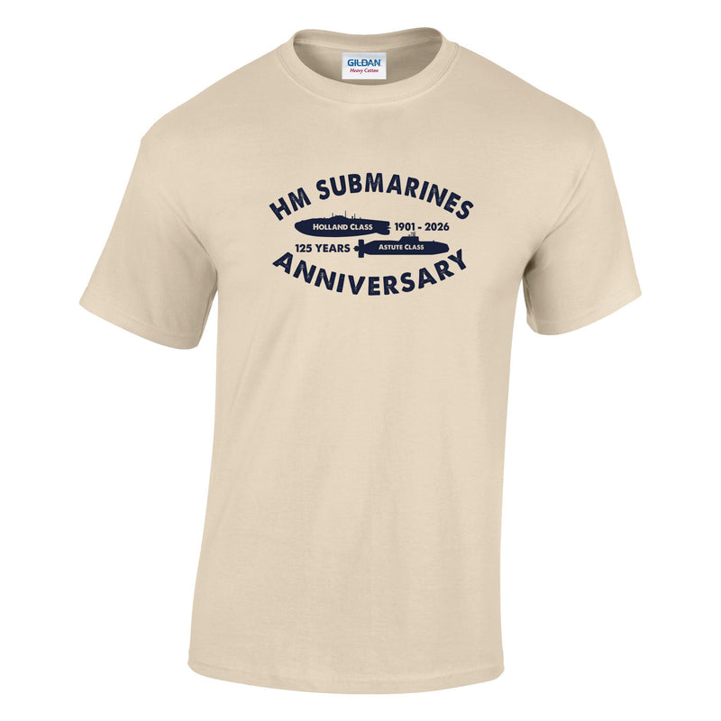 Navy Submariner 125th - Submarine Classes Printed T-Shirt