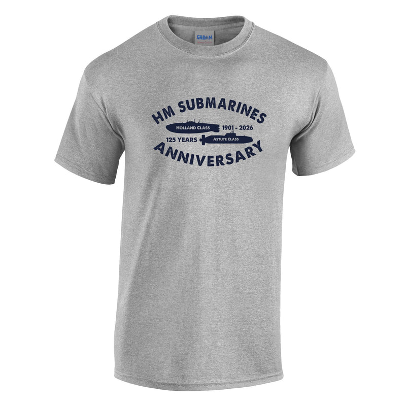 Navy Submariner 125th - Submarine Classes Printed T-Shirt